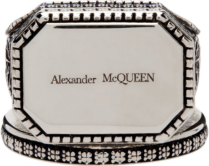 Photo: Alexander McQueen Silver Signature Signet Ring