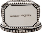 Alexander McQueen Silver Signature Signet Ring