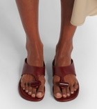Loewe Toggle leather thong sandals