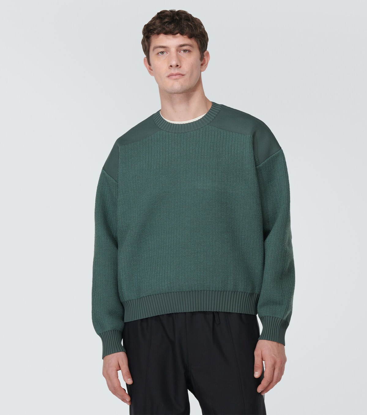 【Y-3】 Rib-knit sweatshirt Y-3 Rib-knit sweatshirt Y-3