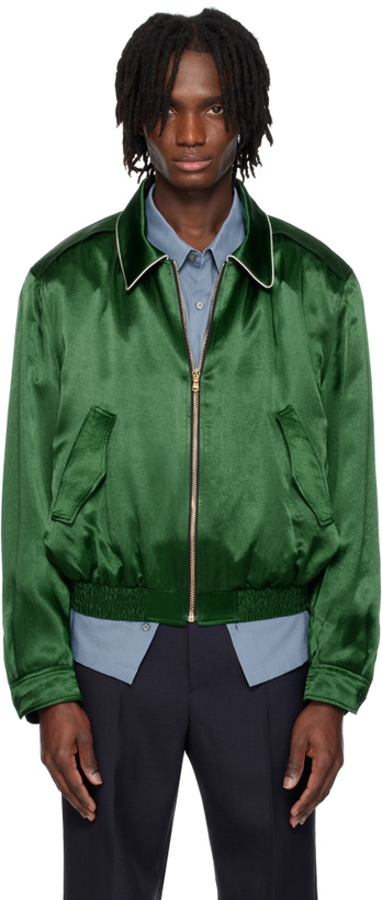 Photo: RECTO Green 80s Fluid Ben Jacket