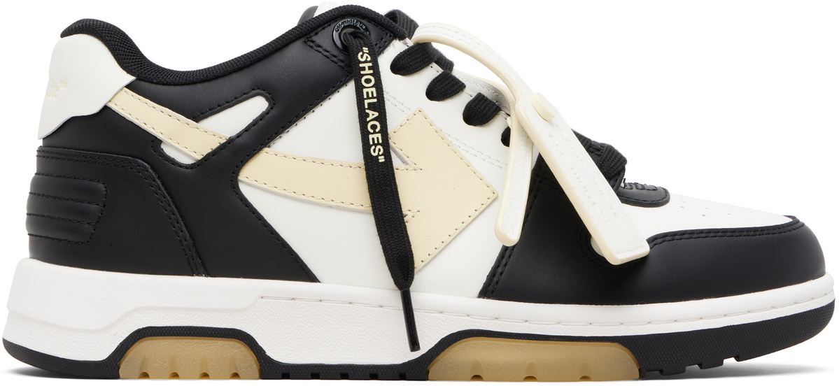 Off-White White & Black Out Of Office Glow-In-The-Dark Sneakers