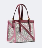 Versace Rivière Mini printed canvas top-handle bag