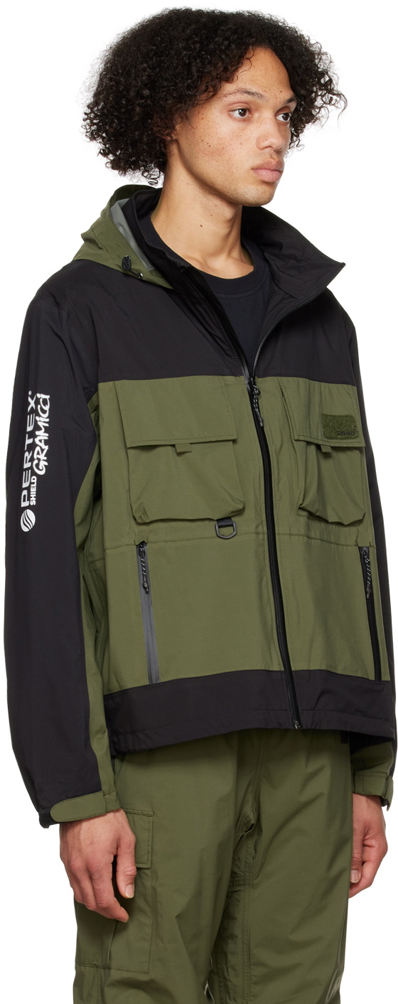 Gramicci Black & Khaki Trailside Wading Jacket