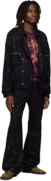 Kiko Kostadinov Black & Blue Komlo Trousers