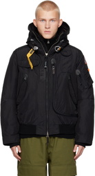 Parajumpers Black Masterpiece Gobi Hooded Down Bomber Jacket