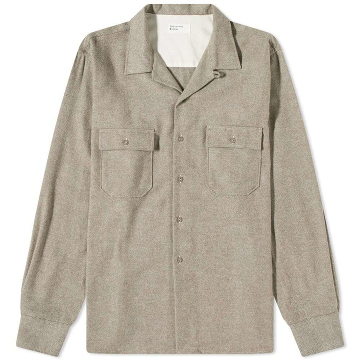 Photo: Universal Works Men's Alaska Cotton Worker Shirt in Sand