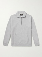 Beams Plus - Slim-Fit Cotton-Jersey Half-Zip Sweatshirt - Gray