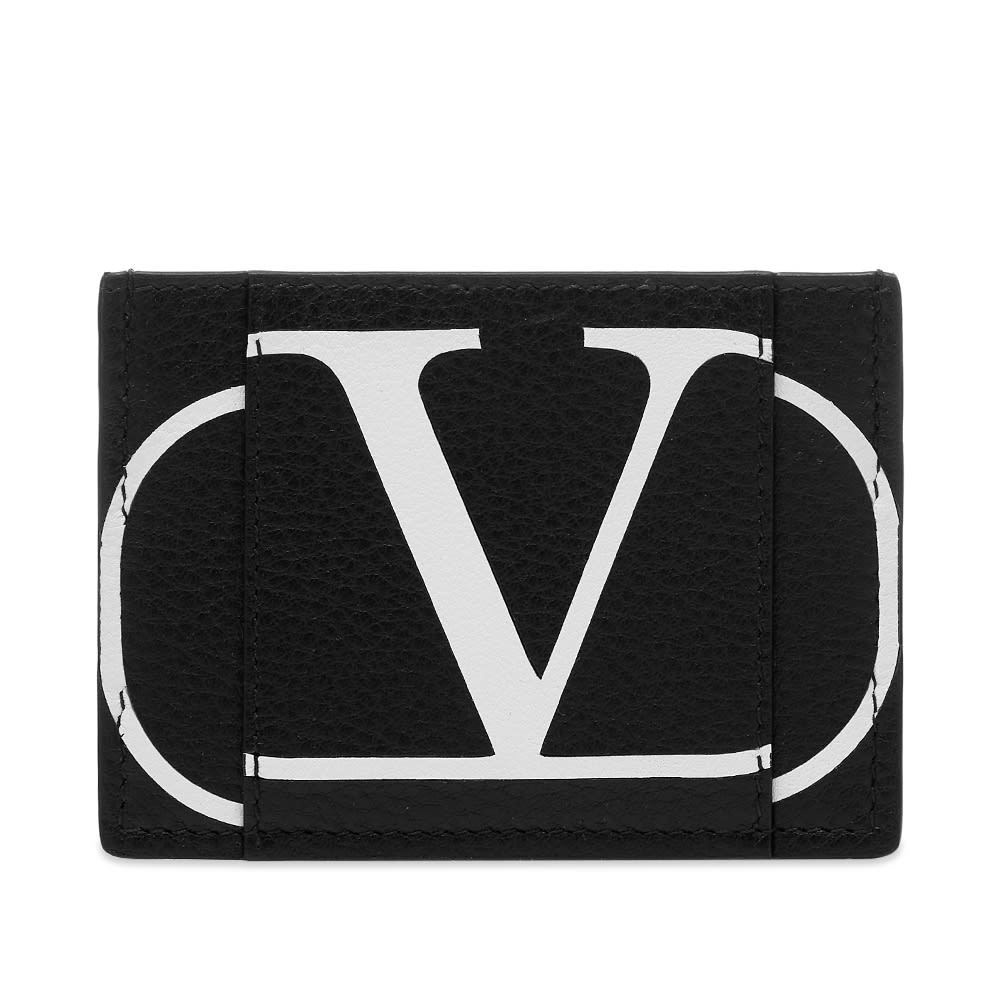 Valentino Large Go Logo Leather Card Holder Valentino