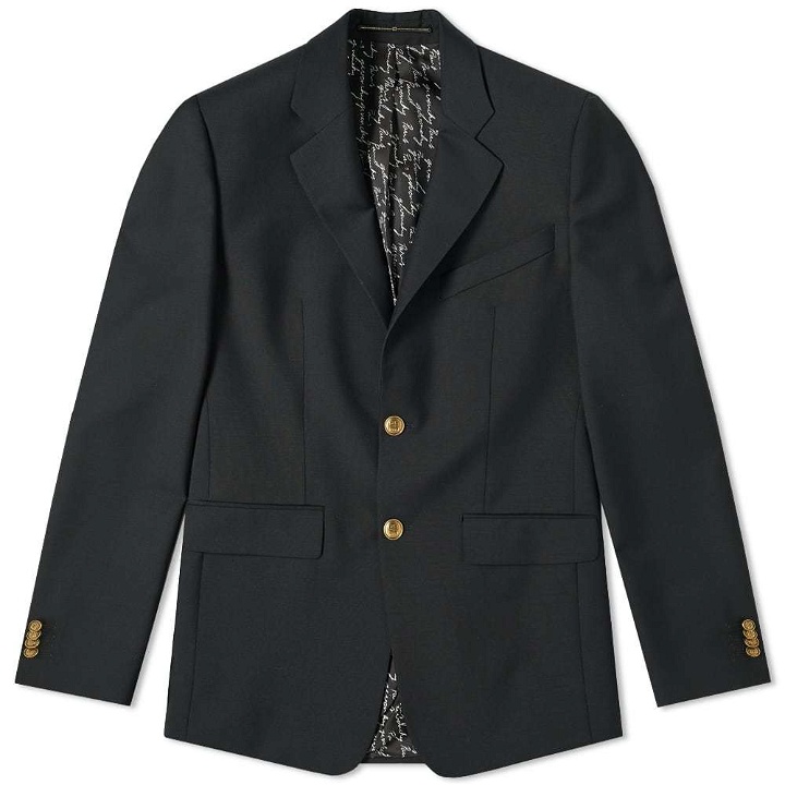 Photo: Givenchy Gold Button Single Breasted Blazer