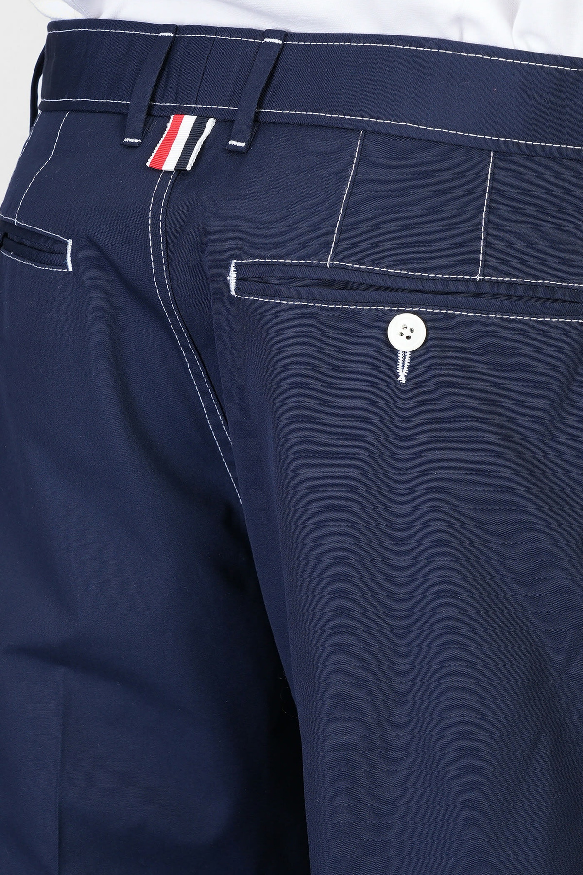 【送料&関税込】Thom Browne Pants In Blue Polyester Thom Browne Pants In Blue Polyester Thom Browne