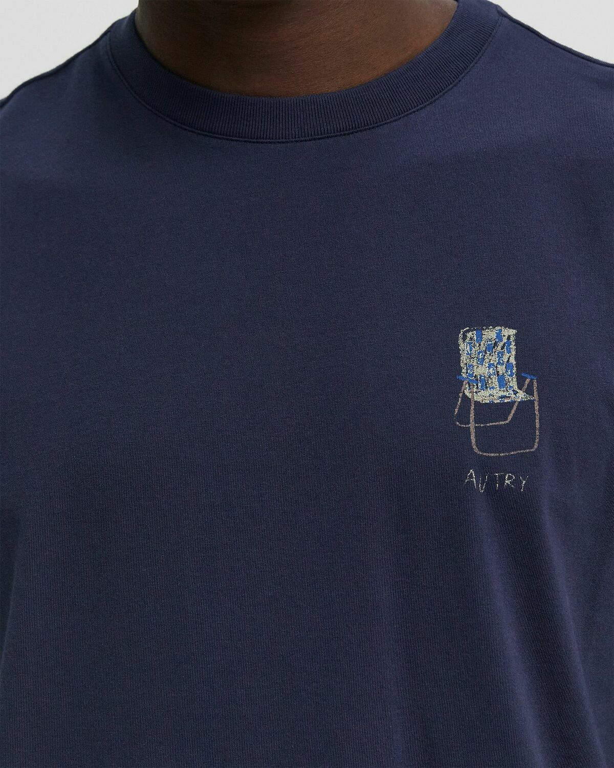 Autry Action Shoes T-SHIRT MAIN Blue Mens Shortsleefe
