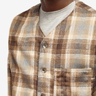 Engineered Garments Workaday Men's Engineer Jacket in Khaki/Brown Heavy Plaid