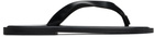 AURALEE Black Leather Tong Flip-Flops