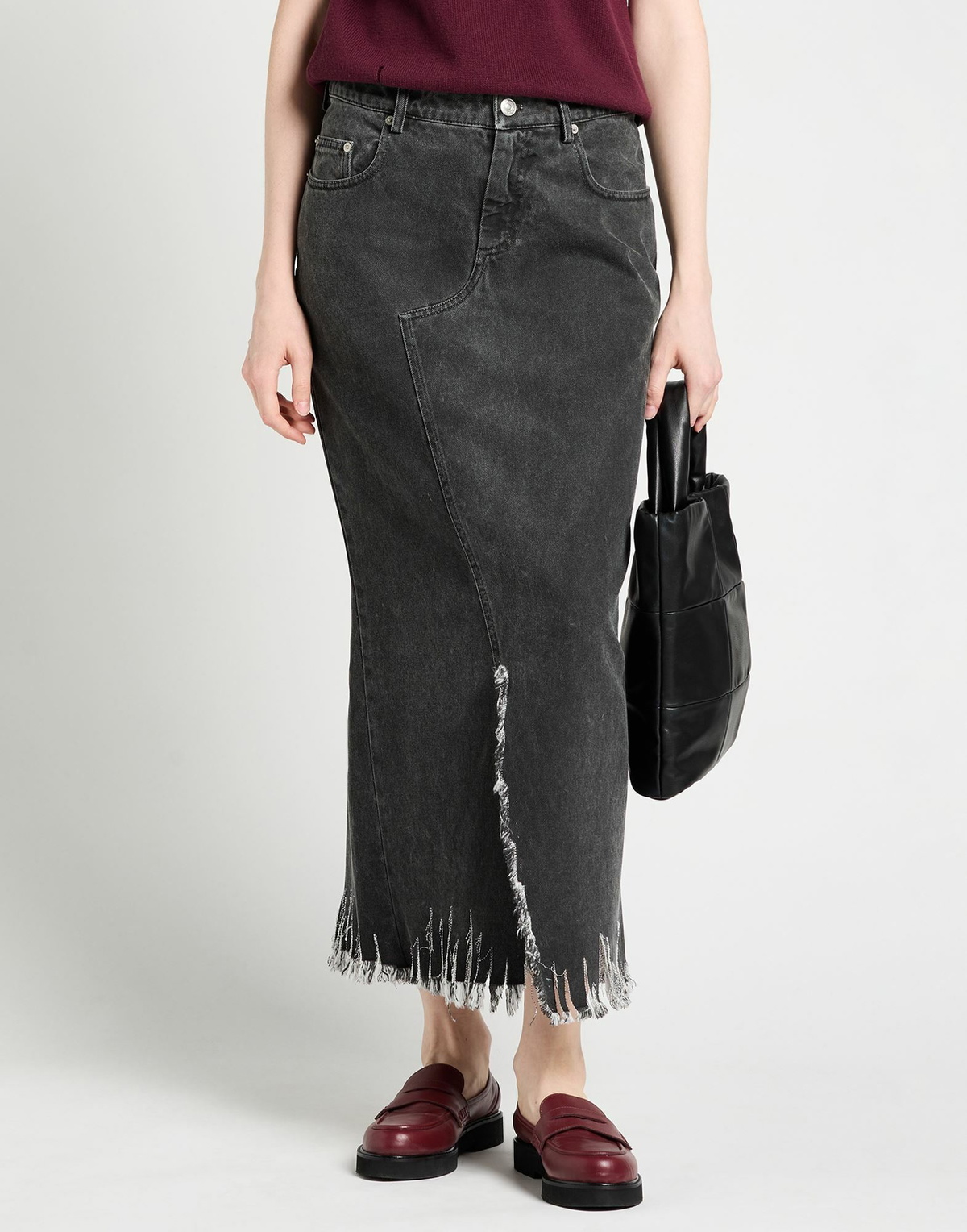 Marni Womens Denim skirt Lead