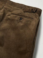 Ralph Lauren Purple label - Gregory Straight-Leg Cotton-Corduroy Trousers - Brown