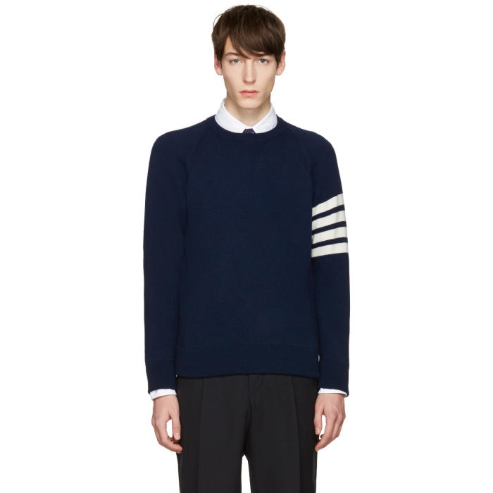 Photo: Thom Browne Navy Cashmere Pullover