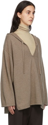 The Row Taupe Fur Nevis Hoodie