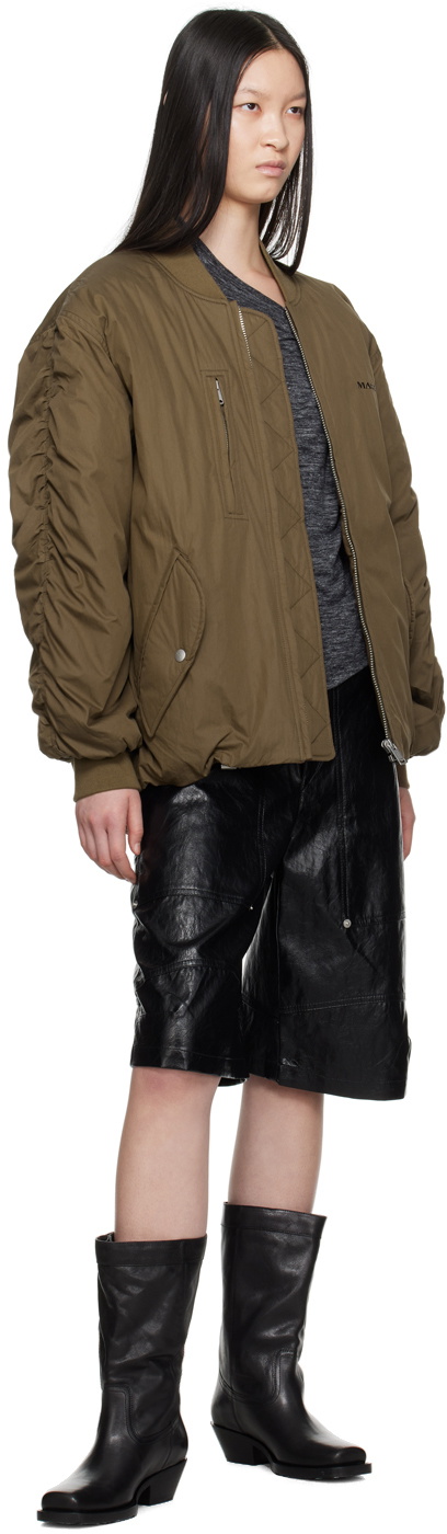 Isabel Marant Etoile Khaki Coleen Bomber Jacket