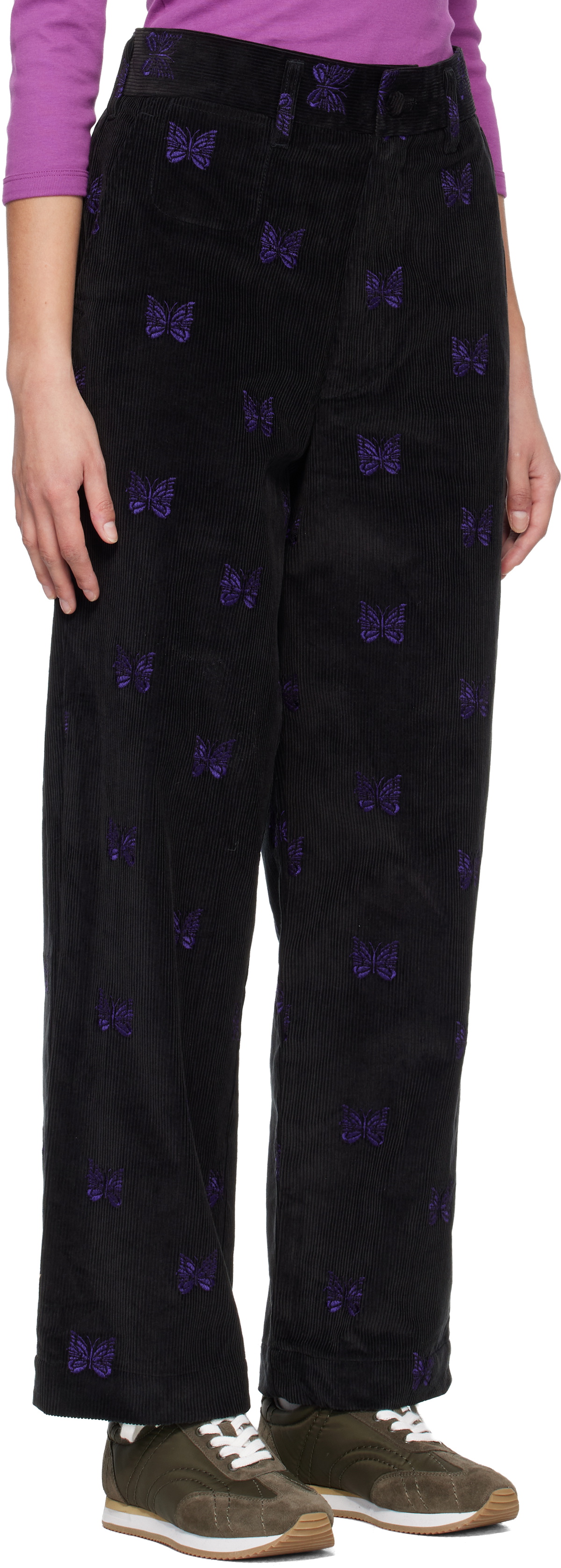 NEEDLES Black Straight Trousers