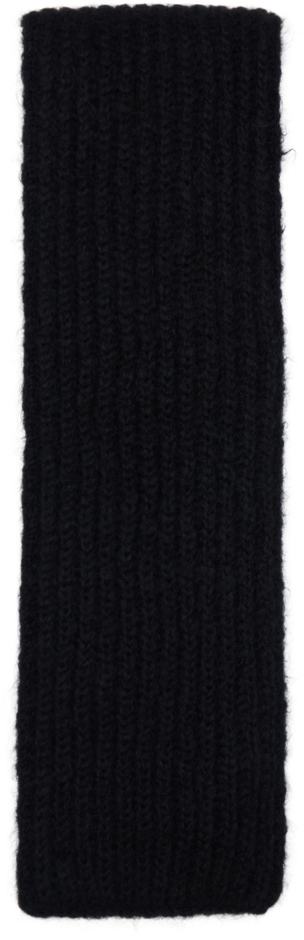 Jil Sander Black PD Scarf