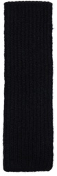 Jil Sander Black PD Scarf