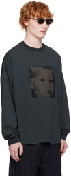 Still Kelly Black Boxy Long Sleeve T-shirt