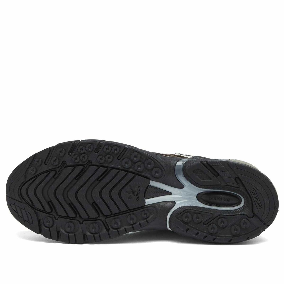 Adidas x SFTM Adistar Cushion Sneaker in Core Black/Dark Brown/Earth Strata