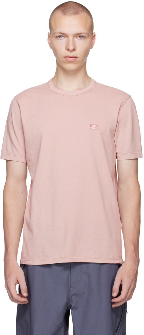 C.P. Company Pink Embroidered T-Shirt C.P. Company