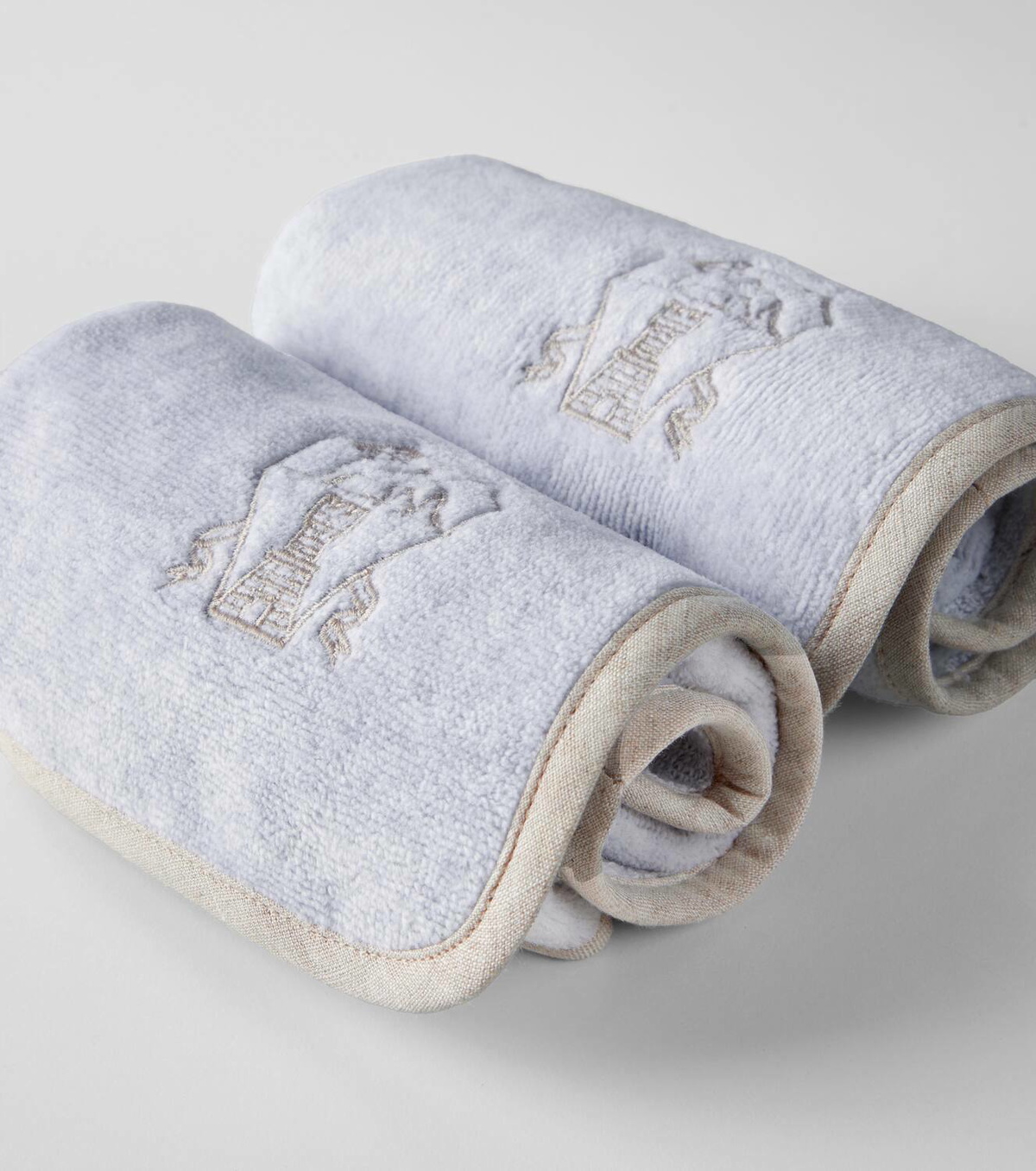 Brunello Cucinelli Set of 2 cotton terry hand towels