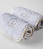 Brunello Cucinelli Set of 2 cotton terry hand towels