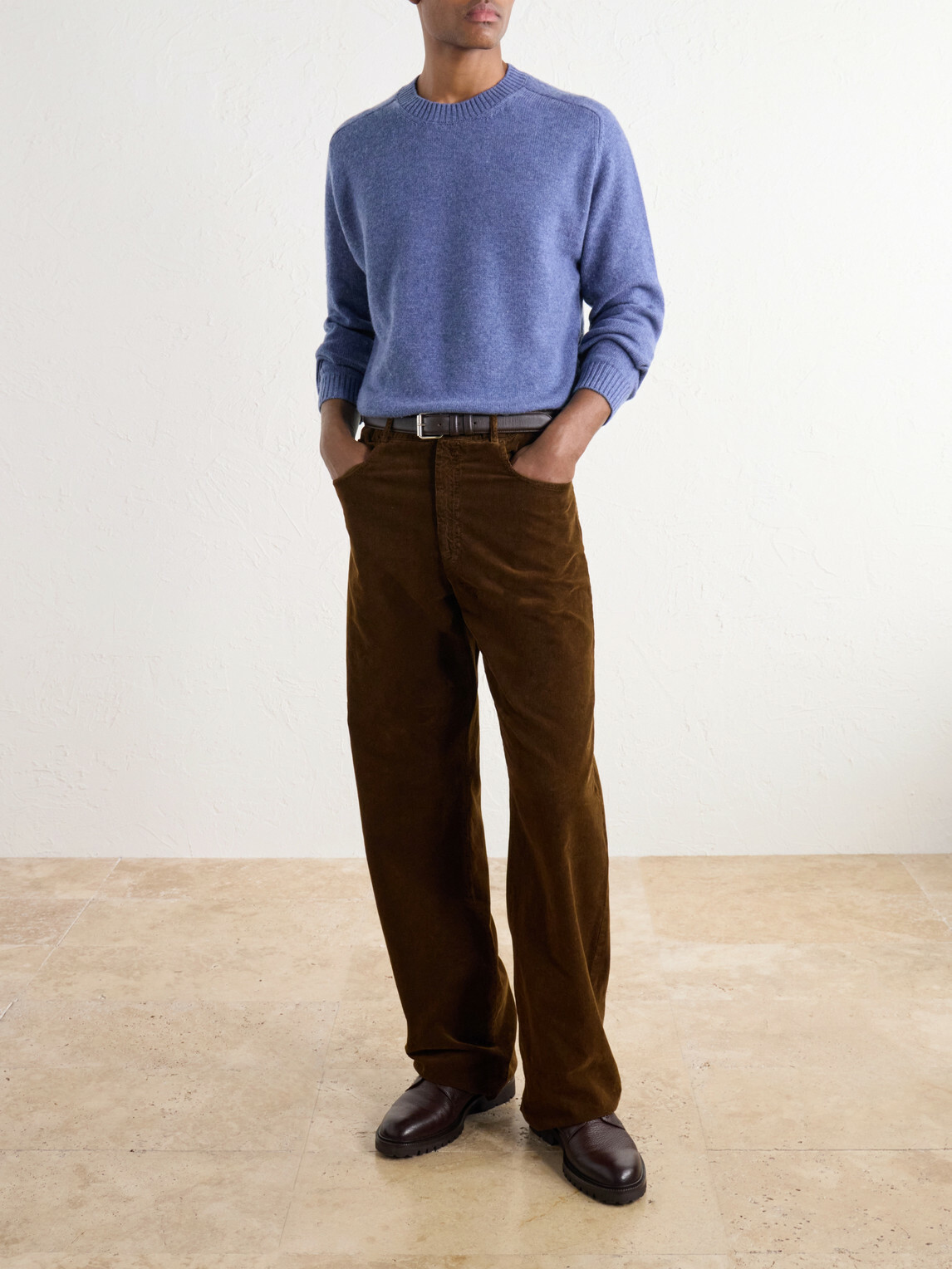 Boglioli - Virgin Wool and Cashmere-Blend Sweater - Blue