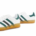 Adidas GAZELLE INDOOR Sneakers in Ftwr White/Collegiate Green/Core Black