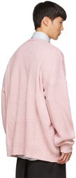 Raf Simons Pink Merino Wool Sweater