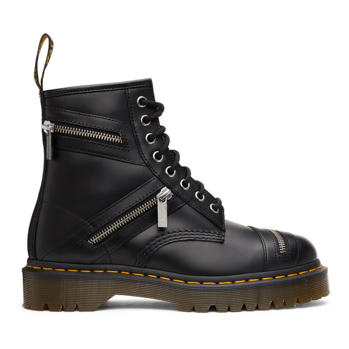 Photo: Dr. Martens Black 1460 Bex Zip Boots