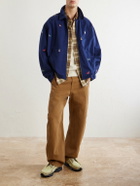 Polo Ralph Lauren - Logo-Embroidered Cotton-Twill Blouson Jacket - Blue