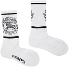Burberry White EKD Technical Jacquard Socks