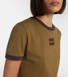 Miu Miu Logo cotton jersey T-shirt