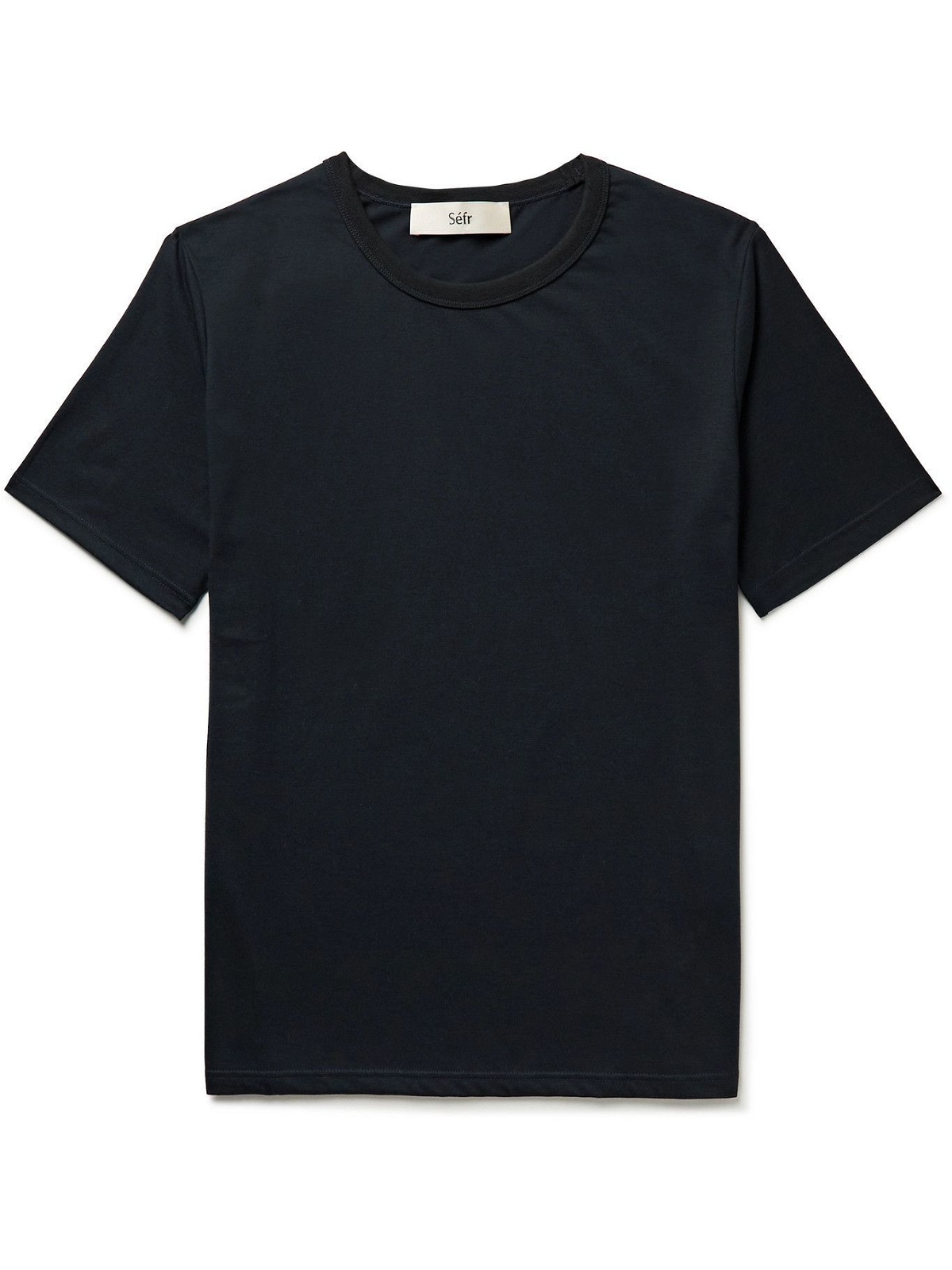 Séfr - Luca Cotton-Blend Jersey T-shirt - Blue Séfr