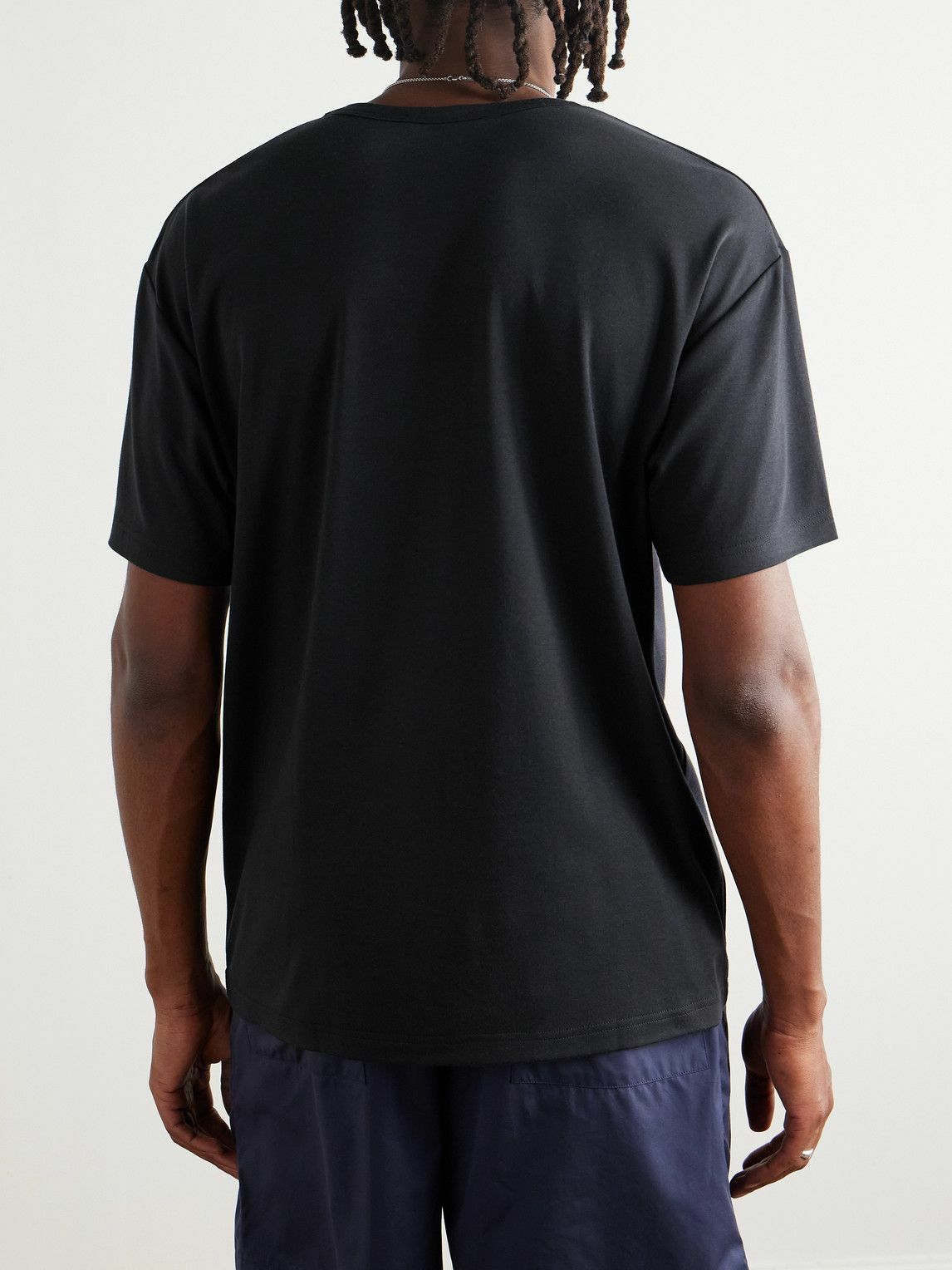 UMIT BENAN - James Cotton-Jersey T-Shirt - Black