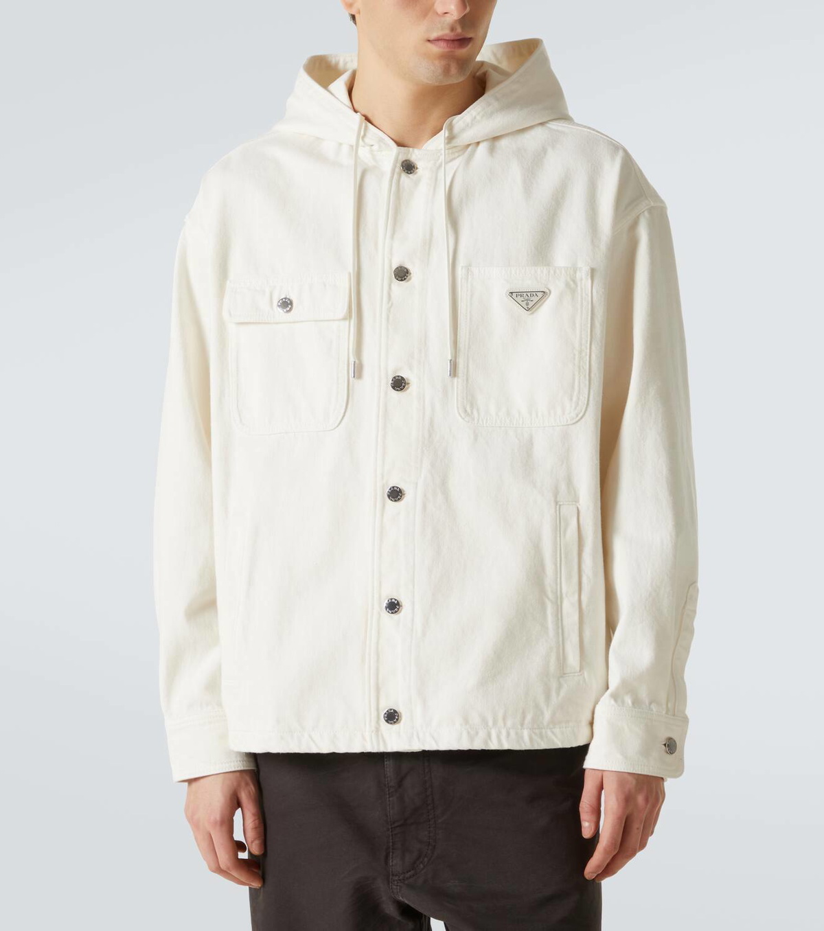 Prada Hooded denim jacket Prada Prada Hooded denim jacket Prada