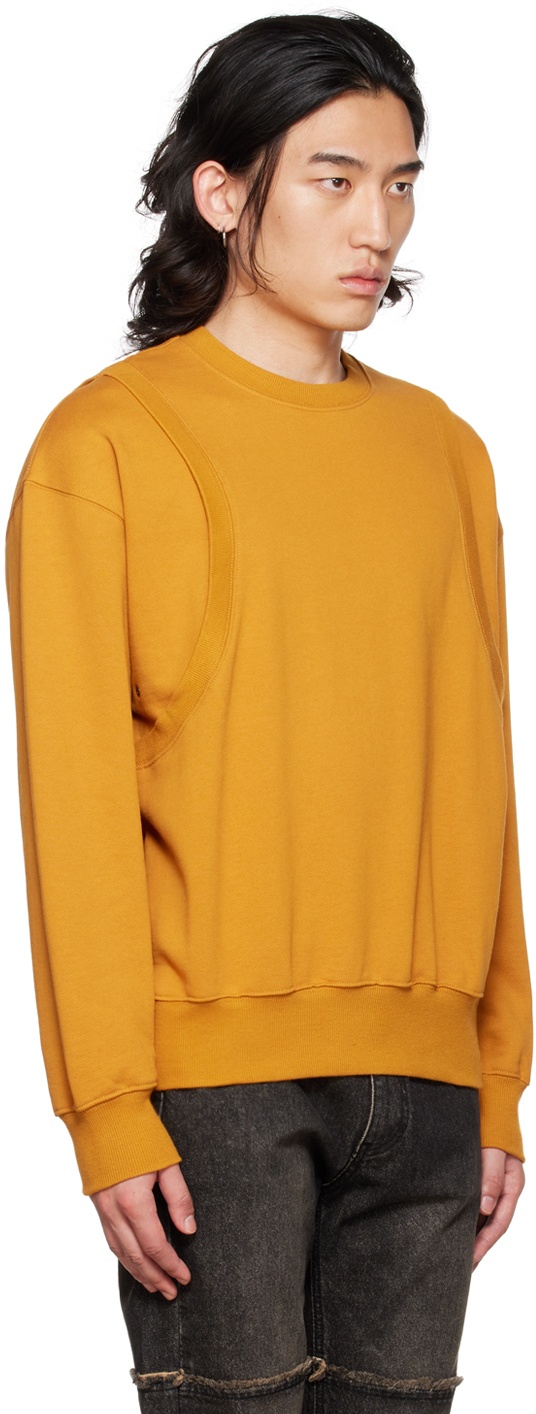 DRAE SSENSE Exclusive Orange Embroidered Sweatshirt
