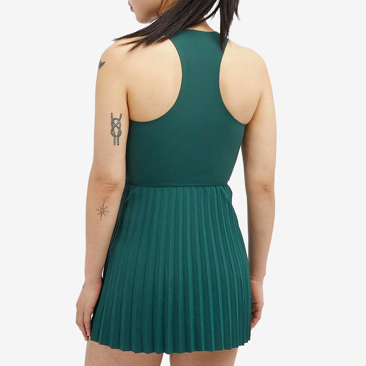 green emerald velvet dress Minimal Michelle Soft Green Tennis Dress – Minimal Beverly Hills main image 0