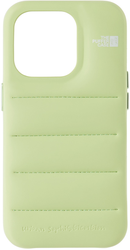 Photo: Urban Sophistication Green 'The Puffer' iPhone 15 Pro Case