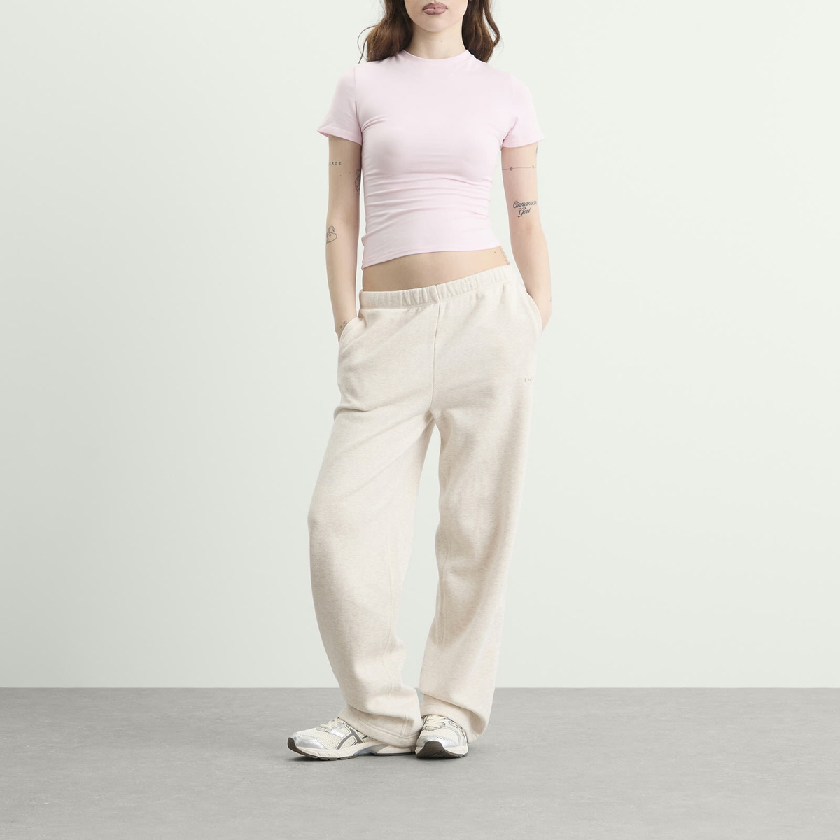 SKIMS Women's Cotton Jersey T-Shirt in Cherry Blossom