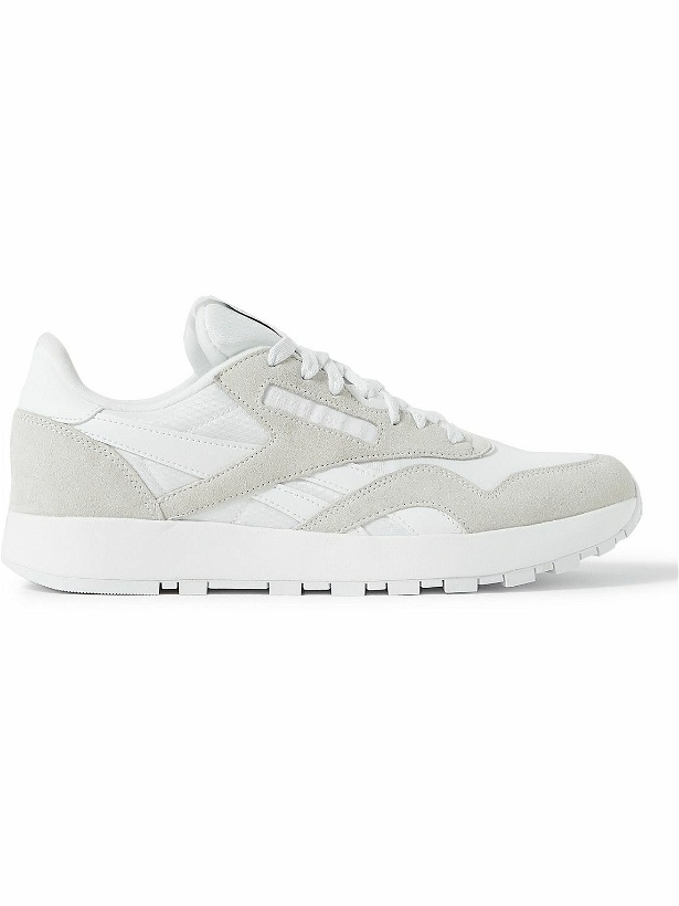 Photo: Reebok - Maison Margiela Project 0 Shell, Suede and Leather Sneakers - White