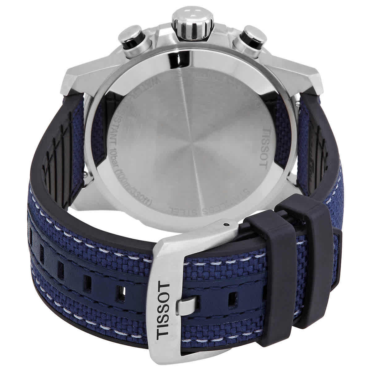 Tissot Supersport Chrono Black Dial Silver Steel Strap Watch For Men - T125.617.11.051.00