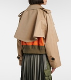 Sacai Padded cotton-blend bomber jacket