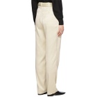 Lemaire Off-White Pleated Pants