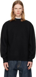 Jil Sander Black Wool Sweater